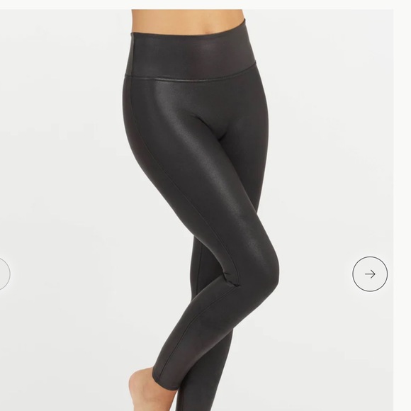 SPANX Pants - SPANX Shiny Black Leggings